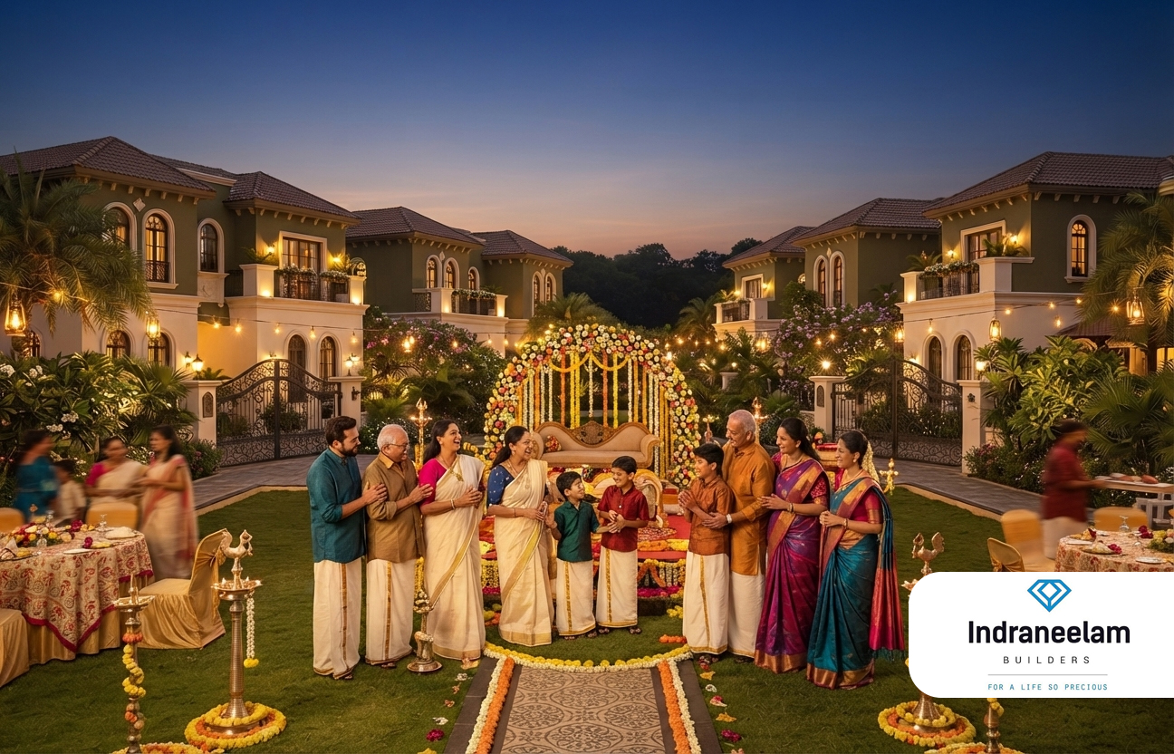 LivAura celebration villas in Guruvayur designed for family gatherings, weddings and luxury serviced villa living