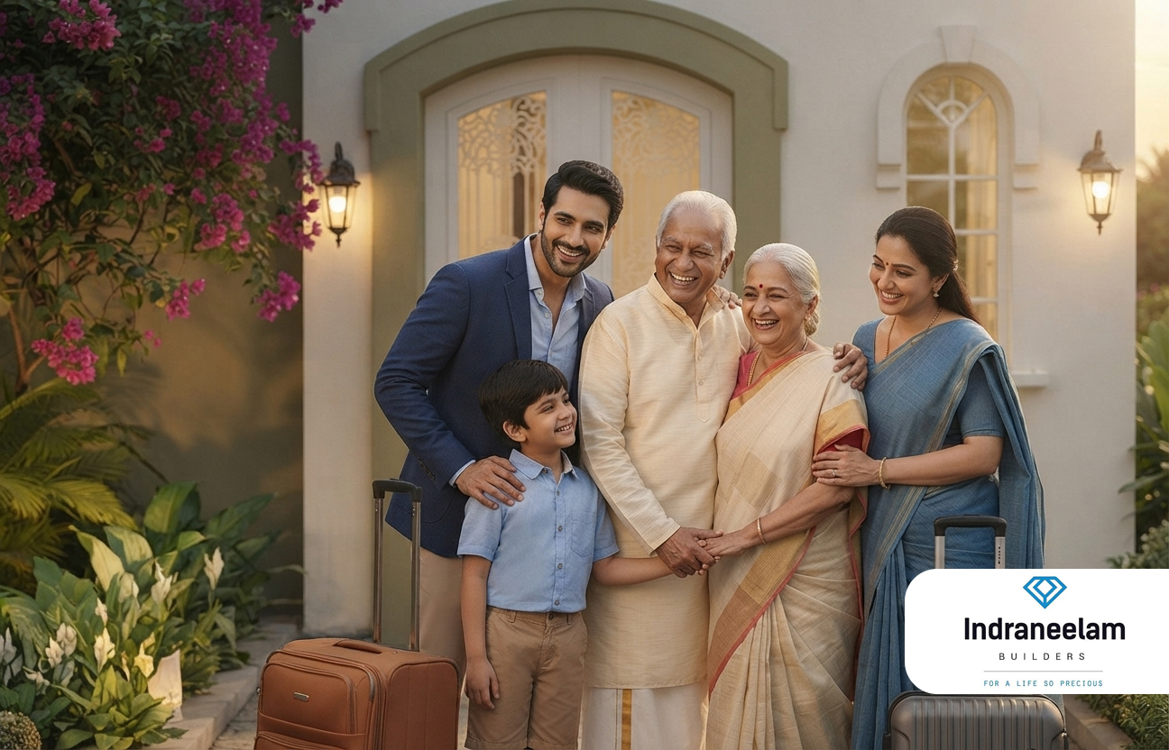 LivAura serviced villa community in Guruvayur offering Airbnb-ready villas for NRIs, devotees and smart property investment